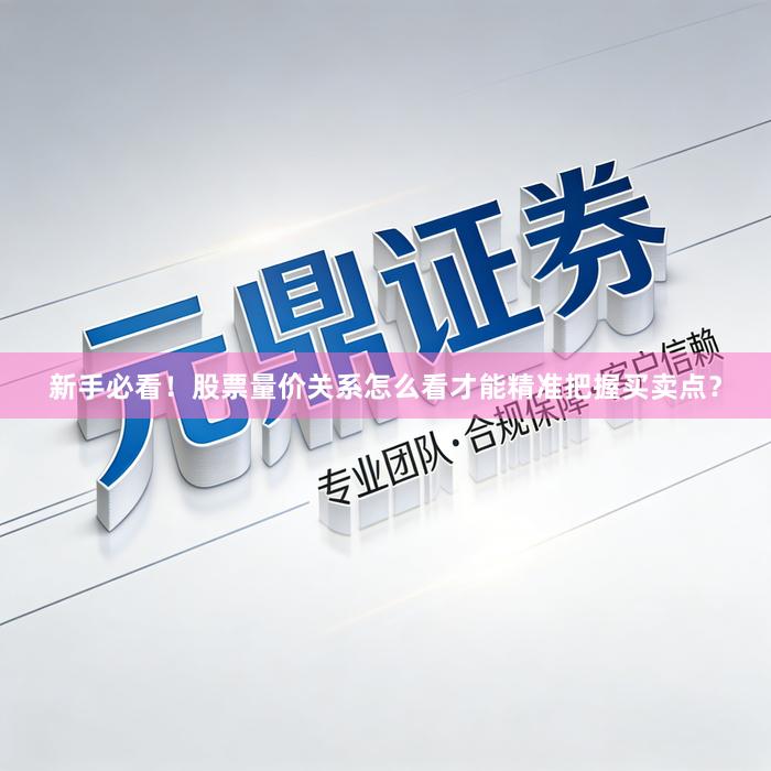 新手必看！股票量价关系怎么看才能精准把握买卖点？