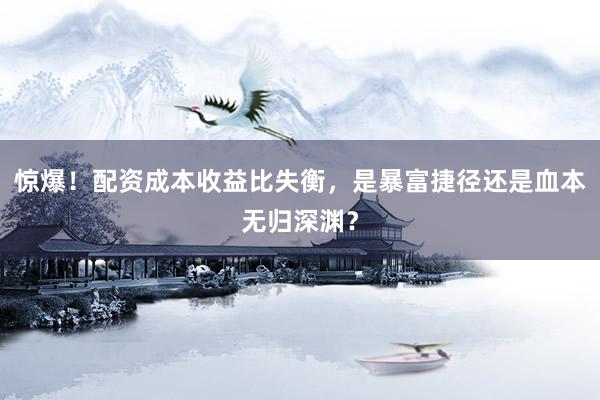 惊爆！配资成本收益比失衡，是暴富捷径还是血本无归深渊？